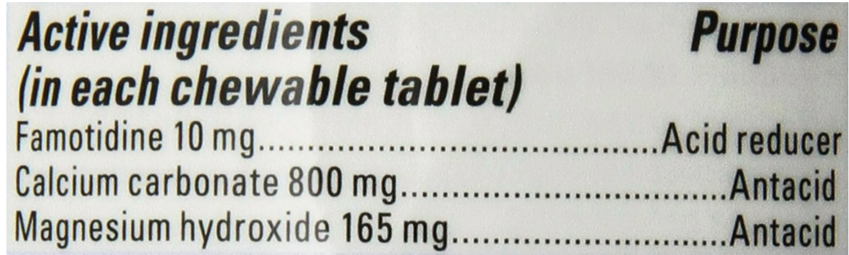 Pepcid Complete OTC Dual Action Acid Reducer, 100 Chewable Tablets