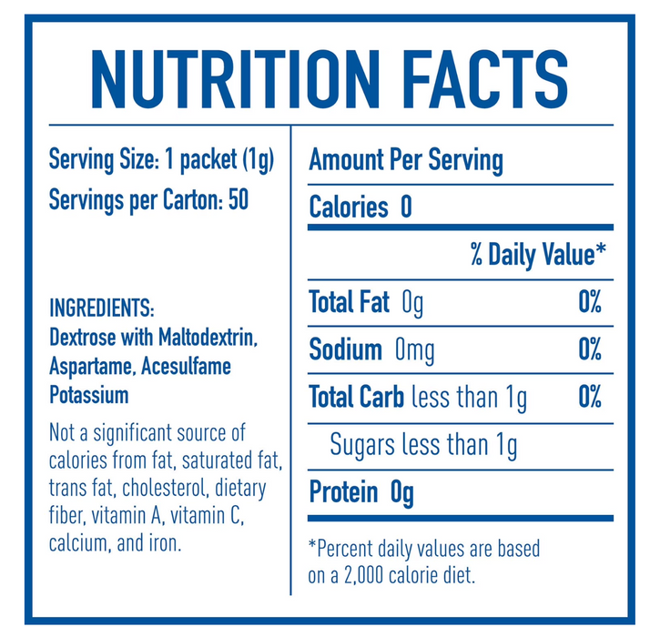 Equal 1000ct Zero Calorie Sweetener Packets