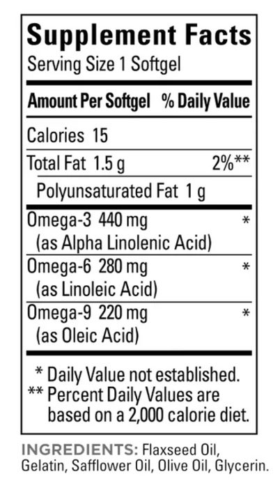 Nature Made Triple Omega 180ct Softgels - Omega 3-6-9, Heart Health Support