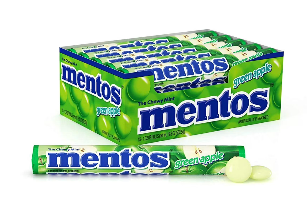 Mentos - Green Apple - 15-count, 1.32 oz each