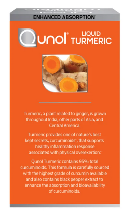 Qunol Liquid Turmeric 1000mg - 30.4floz Tropical Orange Flavor