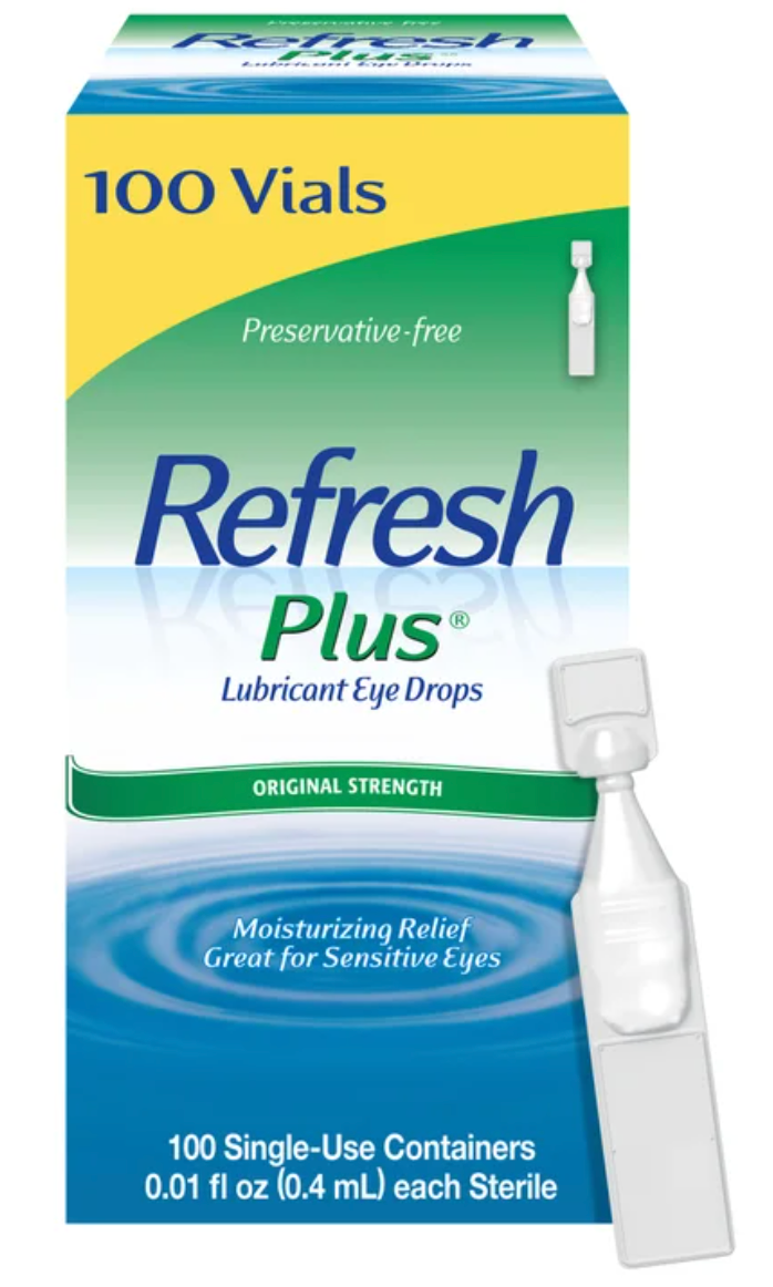 Refresh Plus Lubricant Eye Drops 100 vials - Single Use Containers — Syessa
