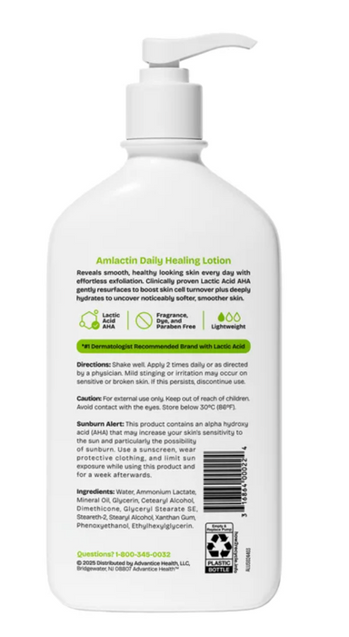 Amlactin 20 oz Daily Healing Lotion with 12% Lactic Acid