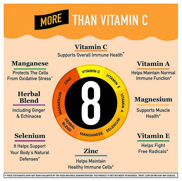 Airborne Vitamin C Immune support supplement effervescent tablets, 2 pk./18 ct.