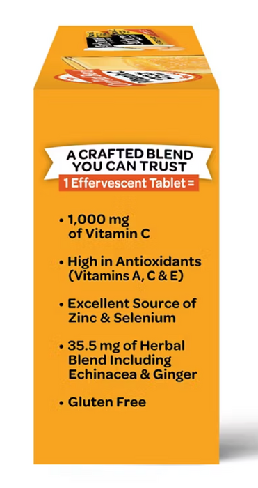 Airborne Vitamin C Immune support supplement effervescent tablets, 2 pk./18 ct.
