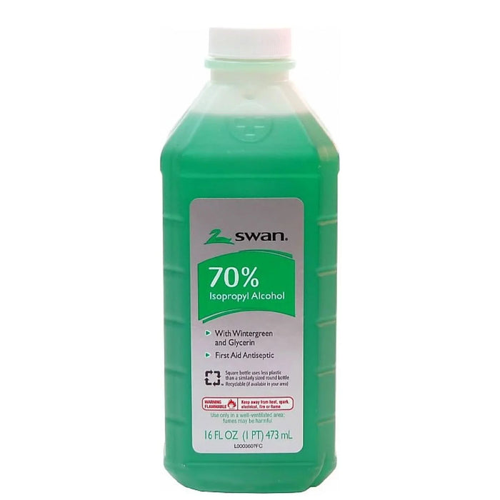 Swan 16oz-70% Wintergreen Isopropyl Rubbing Alcohol