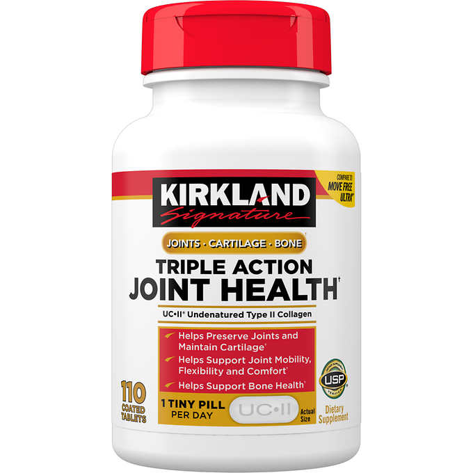 Kirkland Signature 110ct Triple Action Joint Health - Exp 6/26