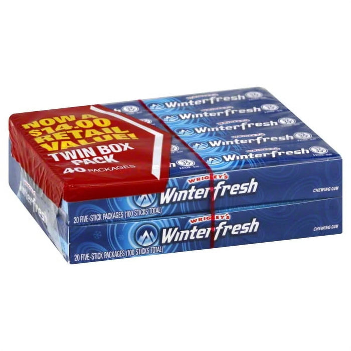 Wrigley's Winter fresh Chewing Gum 40ct - 5sticks