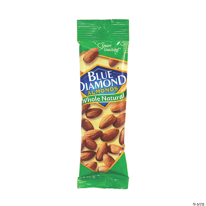 BLUE DIAMOND Almonds Whole Natural, 1.5 oz, 12 Count