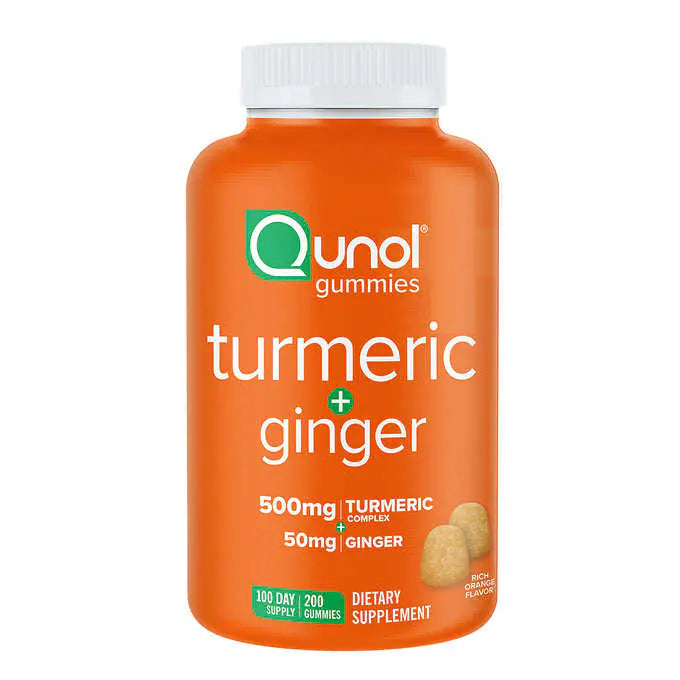 Qunol Turmeric Plus Ginger, 200 Gummies 500gm