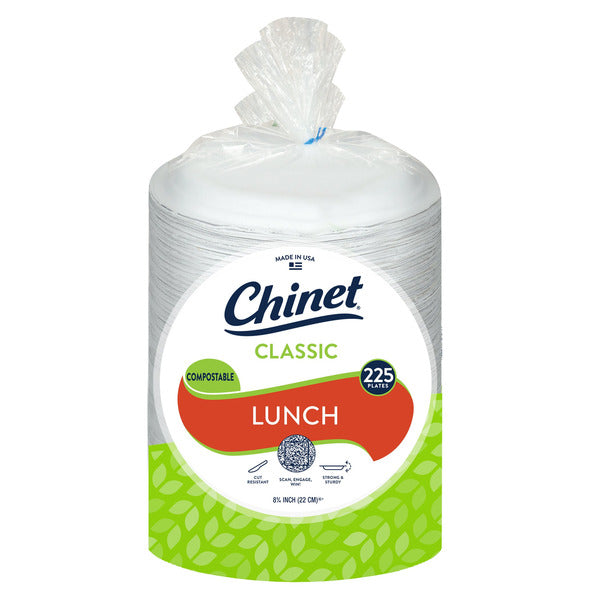 Chinet 8.75 Inch 225ct Classic Lunch Plates