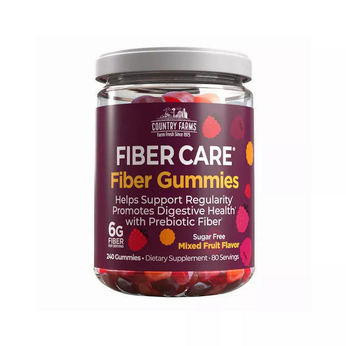 Country Farms 240CT Fiber Care Gummies - 6g Sugar-Free