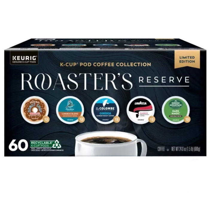 Roaster's Reserve 60-Count K-Cup Pod Coffee Collection, Limited Edition