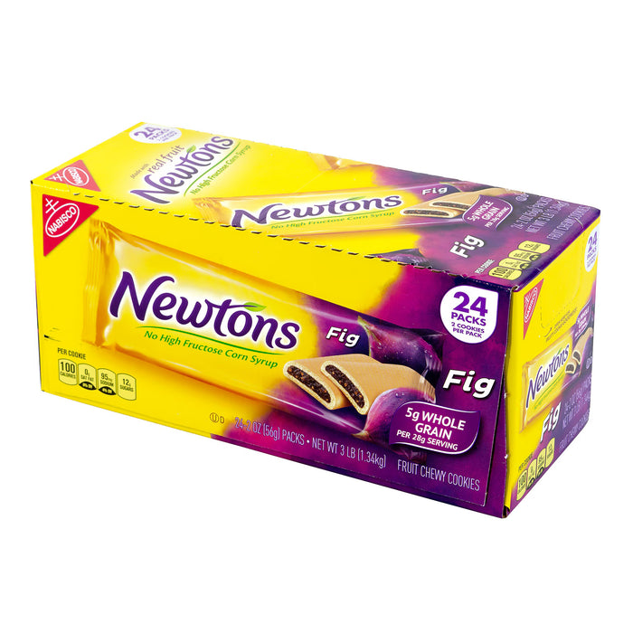 Newtons 24 Pack Fig Fruit Chewy Cookies, 2-Cookie Packs