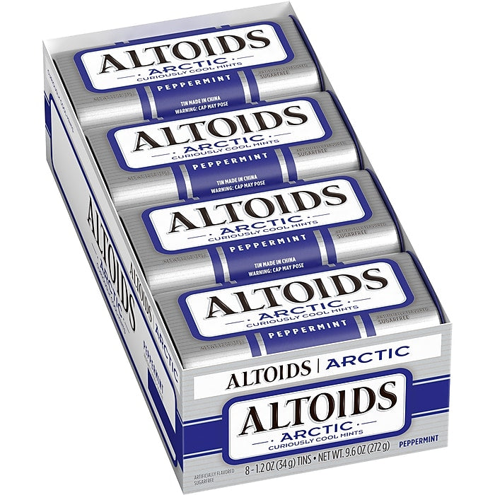 Altoids 8-Pack Arctic Peppermint Mints(1.2 oz Each)