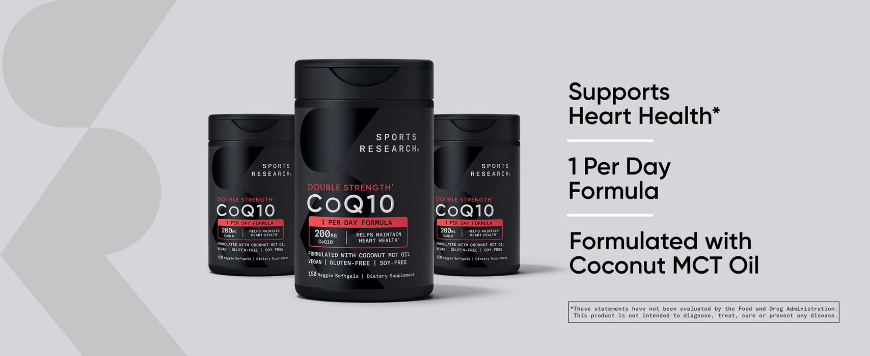 Sports Research 150 ct  CoQ10 200mg,Veggie Softgels