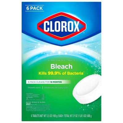 Clorox 6ct Automatic Toilet Bowl Cleaner Tablets with Bleach 3.5 oz.