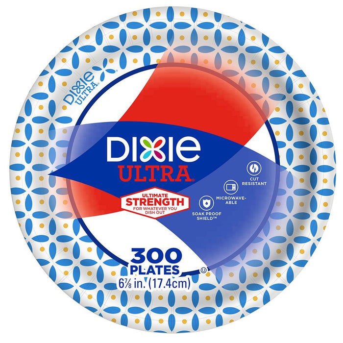 Dixie Ultra 6.88" Plates, 300 ct. - Flower Power