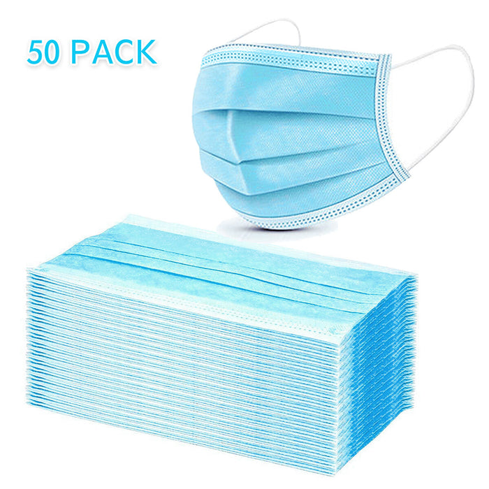 Disposable 3-Ply Protective Non-Medical Face Mask, 50ct.