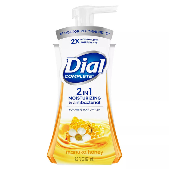 Dial Complete 2 in 1 Antibacterial & Moisturizing Foaming Hand Wash, 4 pk.