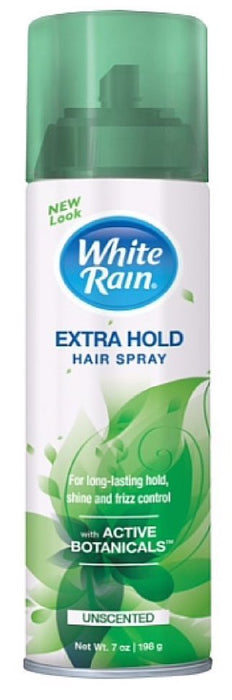 White Rain Hairspray, Extra Hold, Unscented, 7 Oz.
