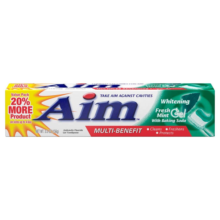 Aim Toothpaste Fresh Mint Gel 5.5oz.