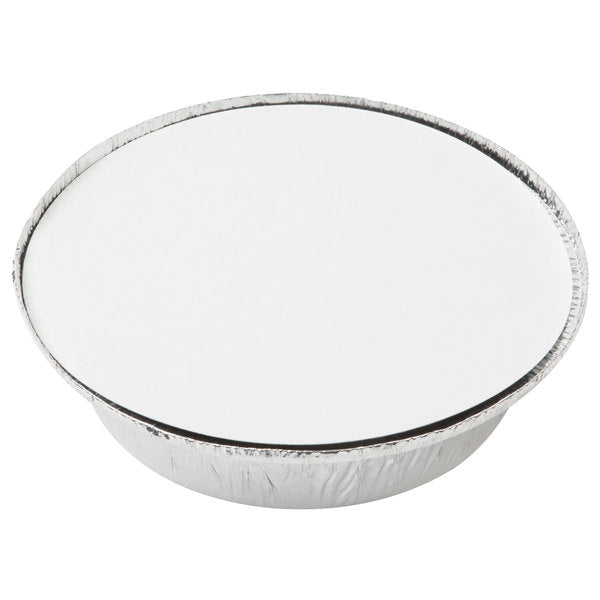 7" Round Foil Pan with Board Lid, 14 Pack