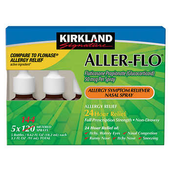 Kirkland Signature Aller-Flo 50mcg. Allergy Spray, 5 Bottles
