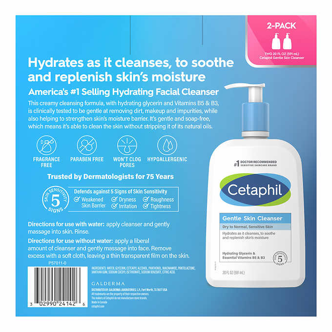 Cetaphil Gentle Skin Cleanser 2-pack