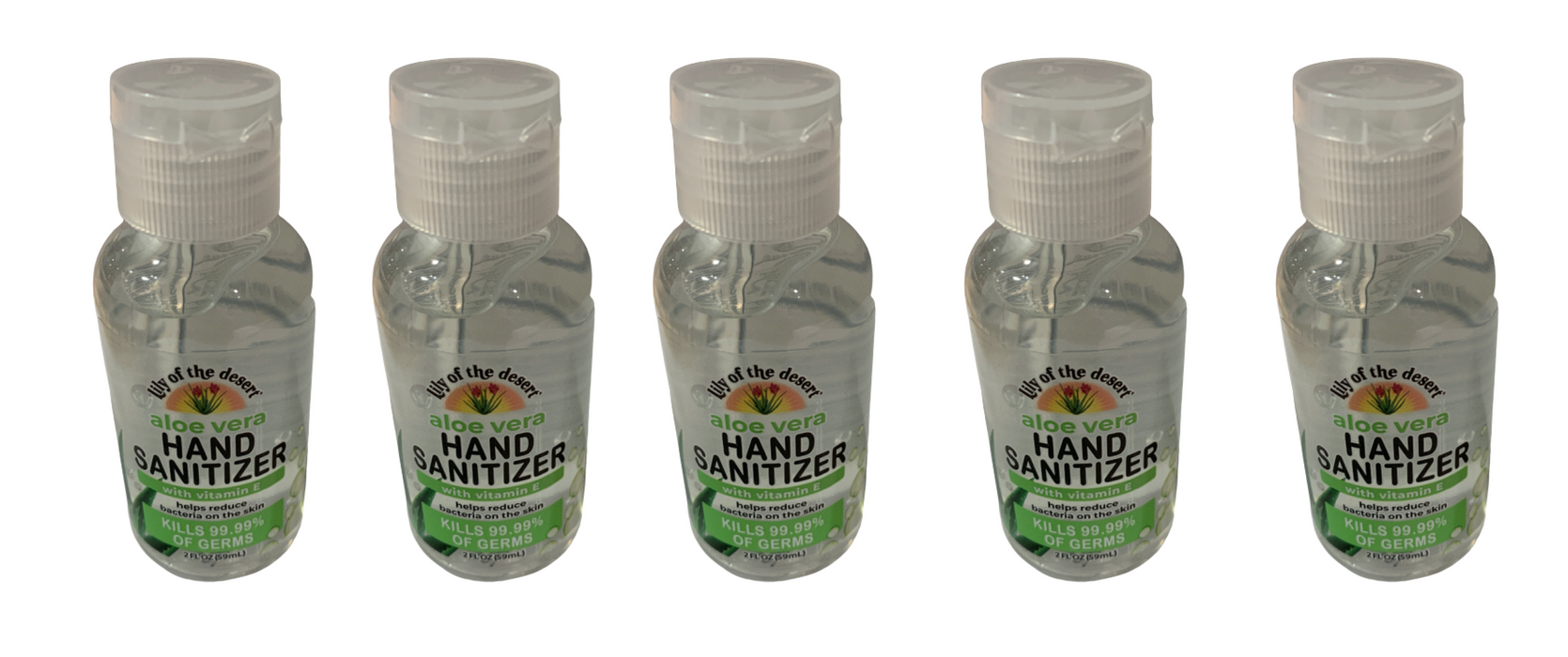 Lily of the Desert Hand Sanitizer Aloe, 2 fl. oz. Bottles (5 Pack)