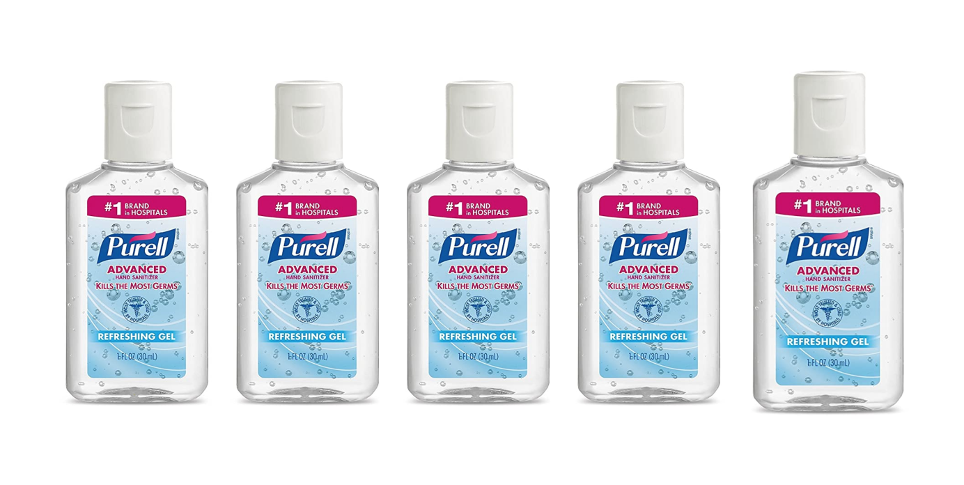 Purell Advanced Hand Sanitizer Gel 1oz. (5 Pack)