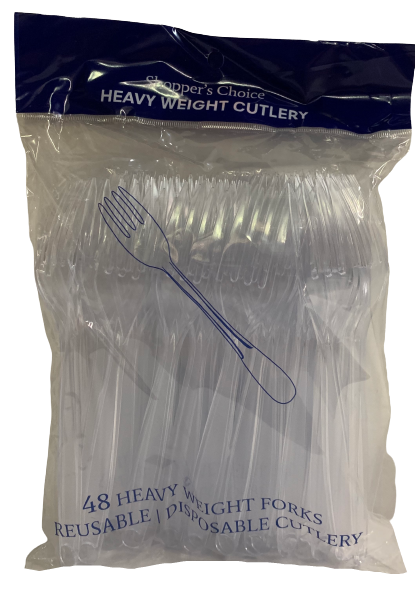 Shopper's Choice Heavy Weight Forks, 48 Count