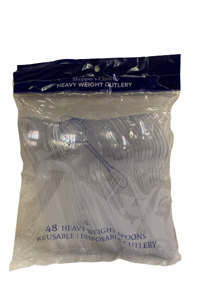 Shopper's Choice Heavy Weight Spoons, 48 Count