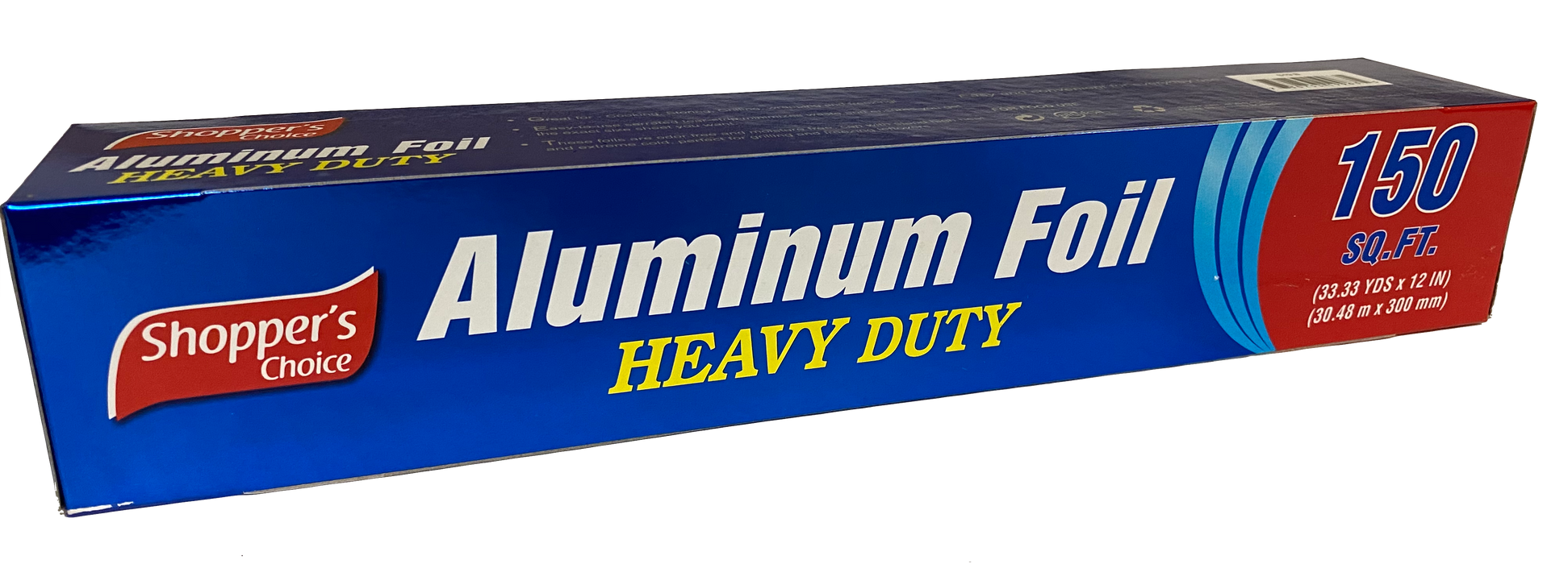 Shopper's Choice Heavy Duty Aluminum Foil 150sqft