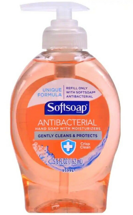 Softsoap Antibacterial Liquid Hand Soap Crisp Clean, 5.5oz