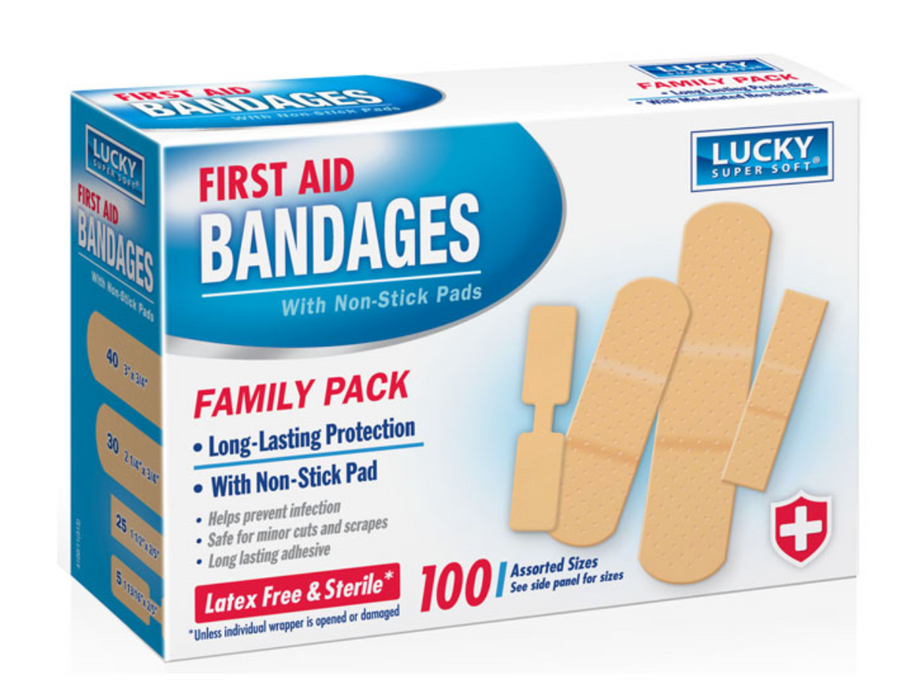 Band-Aid Assorted Adhesive Bandages 198 Count Variety of Sizes + 8 Travel  Packs.