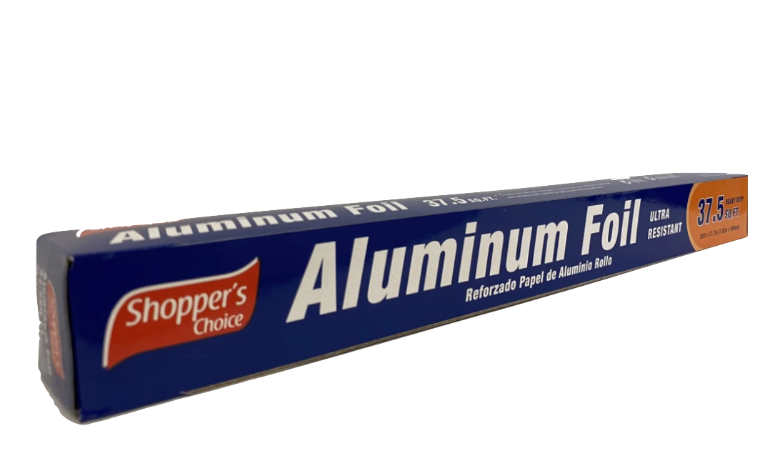 Aluminum Foil roll 37.5sqft - heavy duty - Shopper's choice