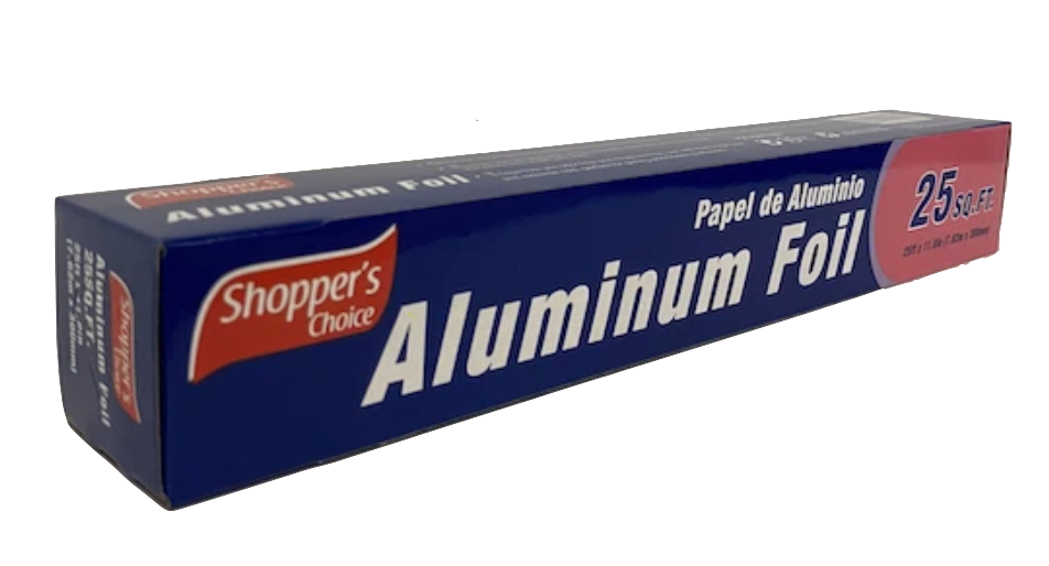 Aluminum Foil roll 25sqft - Shopper's Choice