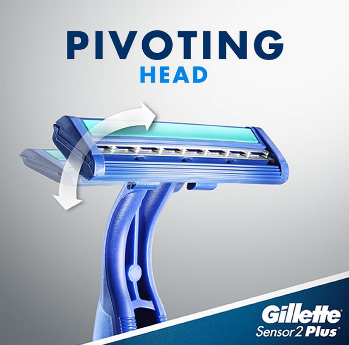 Gillette Sensor2 Plus Pivoting Head Disposable Razors, 52 ct. — Syessa
