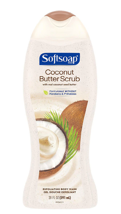 Softsoap Exfoliating Body Wash Scrub Coconut Butter 20 fl. oz.