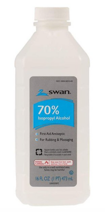 Swan 70% Isopropyl Alcohol - 16 fl oz