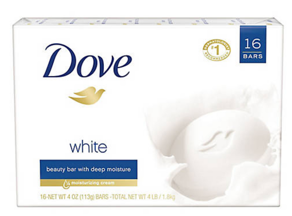 Dove White Bar, 16 ct./3.75 oz.