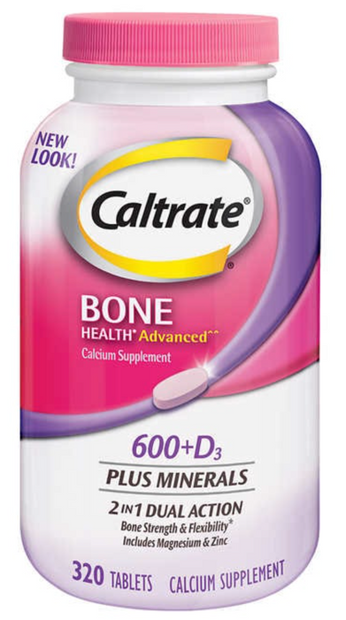 Caltrate Bone 320 Tablets Health Advanced 600+D3 Plus Minerals
