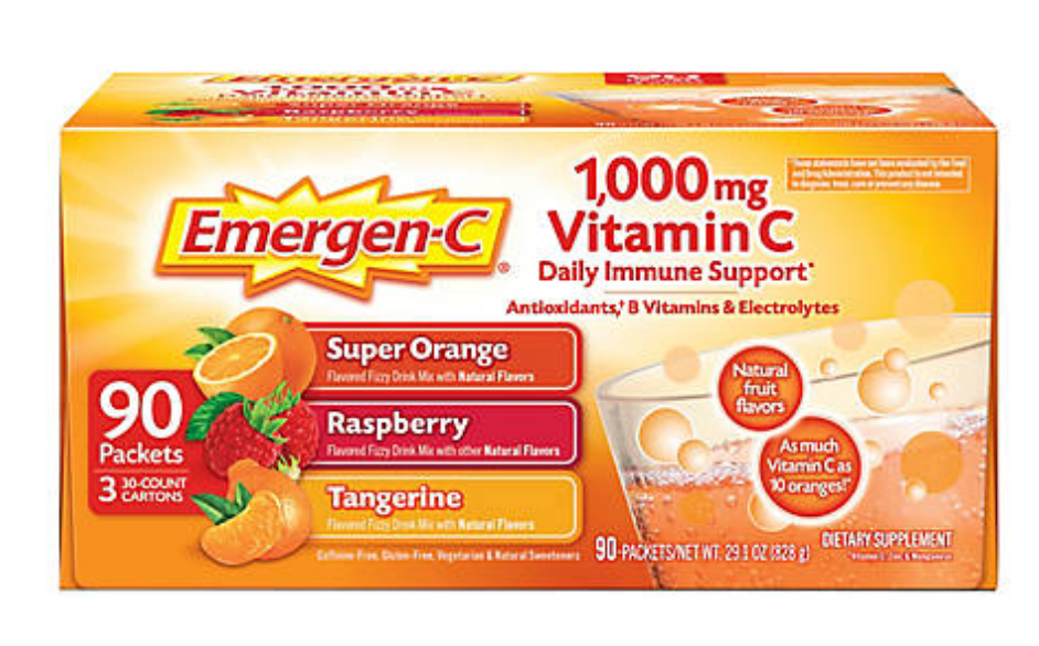Emergen-C  90ct Vitamin C Immune Support 1000mg.