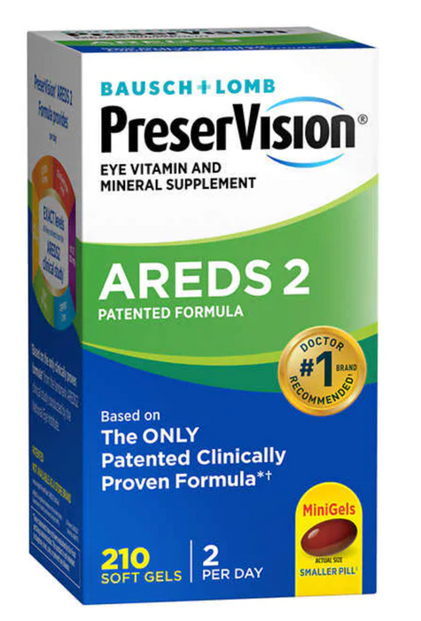PreserVision 210 Soft Gels, AREDS 2 Formula