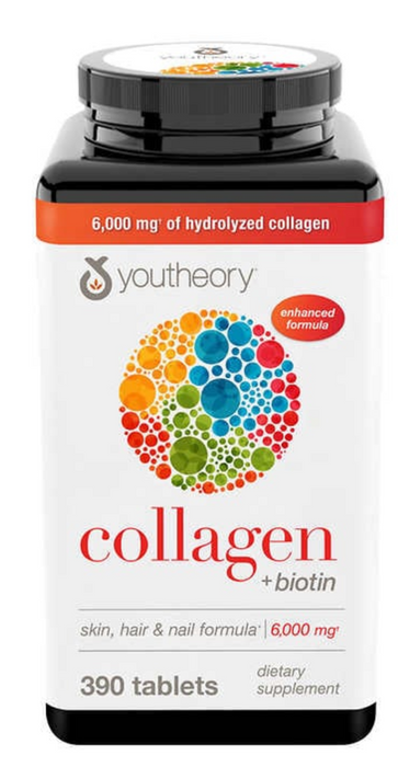 youtheory Collagen 390 Tablets Plus Biotin