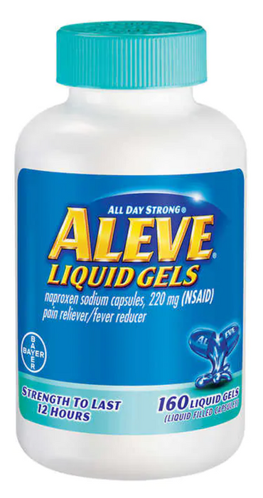 Aleve 160ct Pain Reliever Liquid Gels