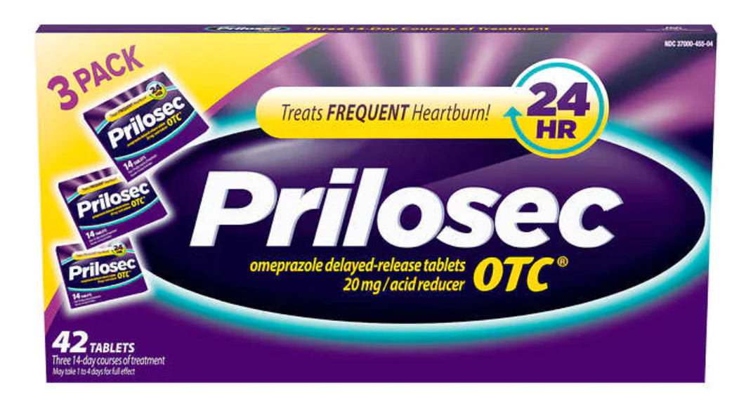 Prilosec OTC 20 mg., 42 Tablets
