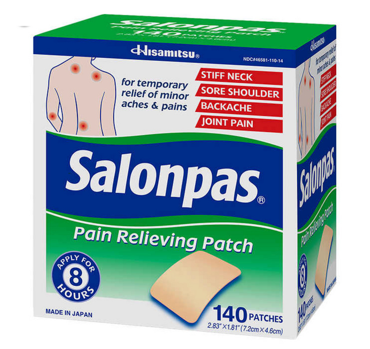 Salonpas 140ct Pain Relieving Patches