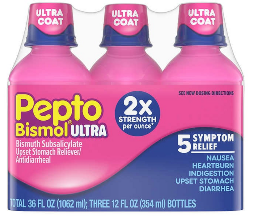 Pepto Bismol Ultra, 5 Symptom Digestive Relief Liquid, 36 Ounces